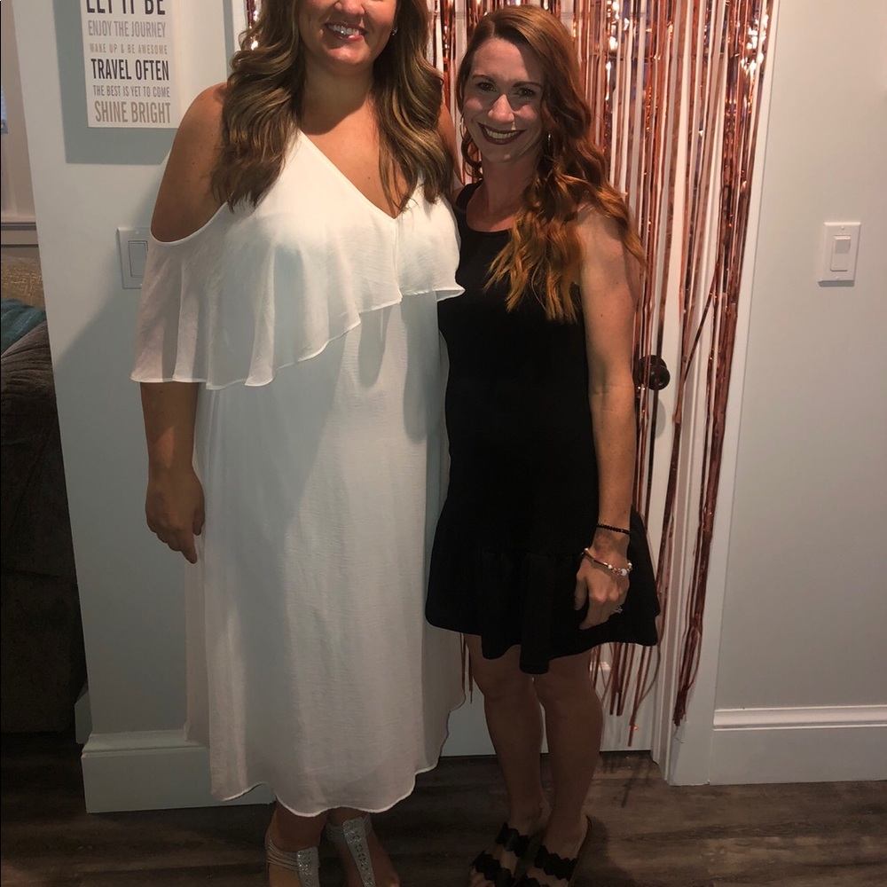 Emma & Michelle Flutter Midi Dress Size 2X